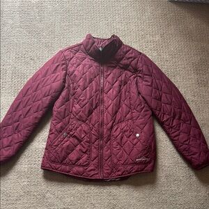 Quilted Burgundy Jacket